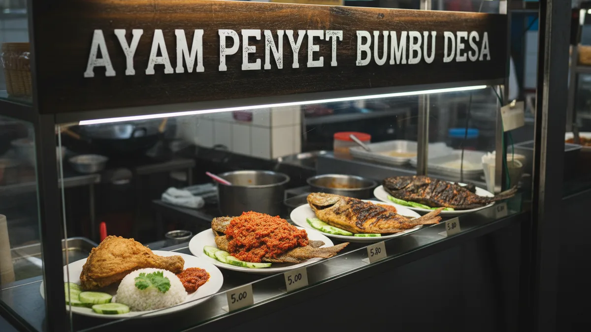 Food from Ayam Penyet Bumbu Desa